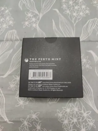 1 Onza Plata proof James Bond No Time To Die