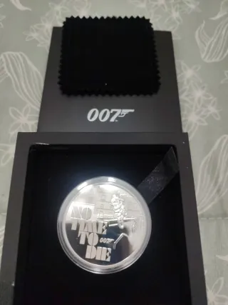 1 Onza Plata proof James Bond No Time To Die