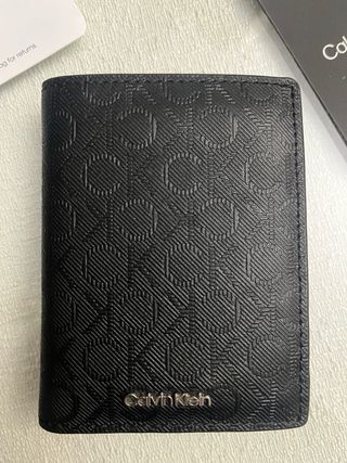 Cartera Calvin Klein Negra Hombre Nueva+llavero