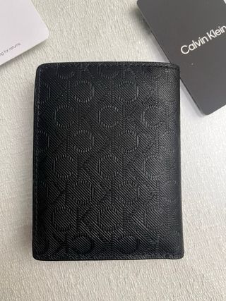 Cartera Calvin Klein Negra Hombre Nueva+llavero