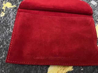 Bolsita Cartier Piel Roja