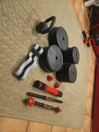 Pesas y Barra Gimnasio