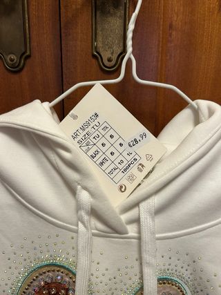 Sudadera blanca sin estrenar