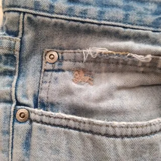 Pantalón vaquero vintage Burberry azul desgastado