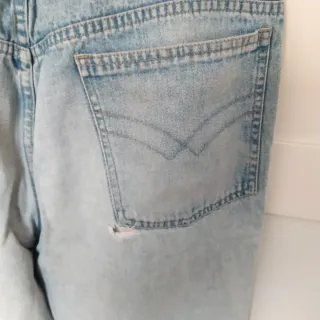 Pantalón vaquero vintage Burberry azul desgastado