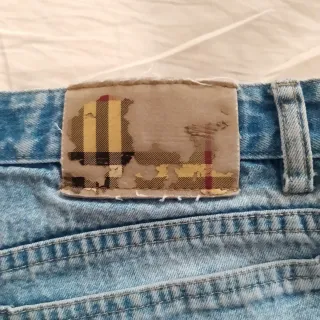 Pantalón vaquero vintage Burberry azul desgastado