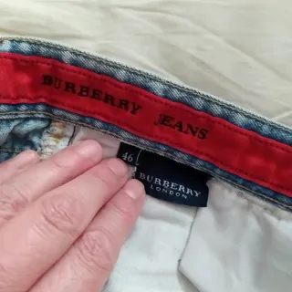 Pantalón vaquero vintage Burberry azul desgastado