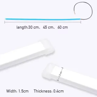 Luces LED Coche Blanco + Intermitente Naranja