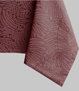 Mantel rectangular con diseño de hojas