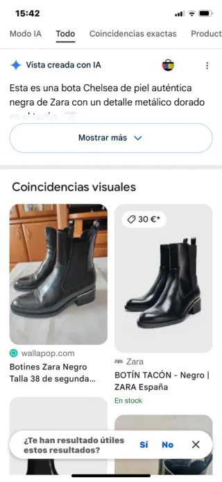 Botines Zara tacón tira dorada T.42