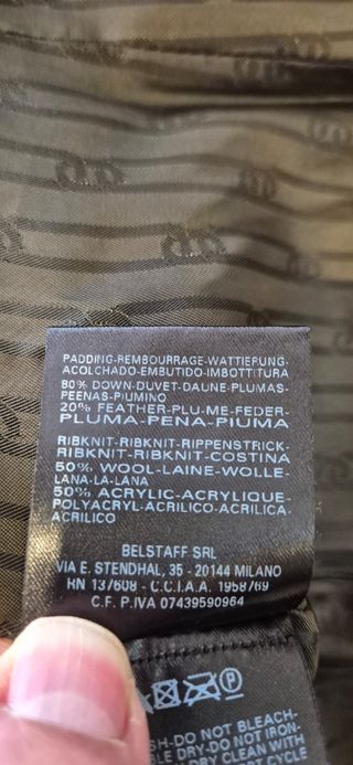 Cazadora Belstaff Mujer verde oliva.