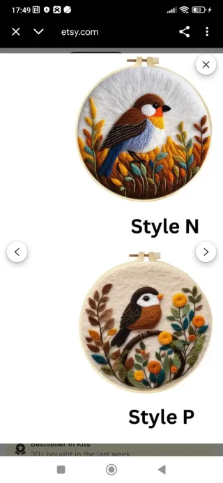 Pintura fieltro paisaje primavera varios diseños