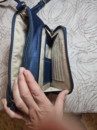 Borsa Calvin Klein Blu Nuova con Cartellino