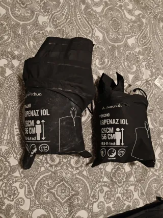 2 Ponchos Quechua Niñ@ Negro