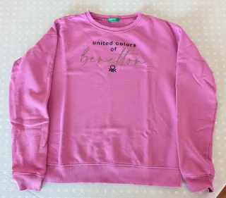 Sudadera Benetton niña fucsia 13-14 años