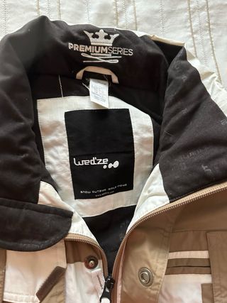 Anorak esquí Wedze beige y marrón