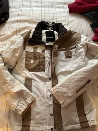 Anorak esquí Wedze beige y marrón