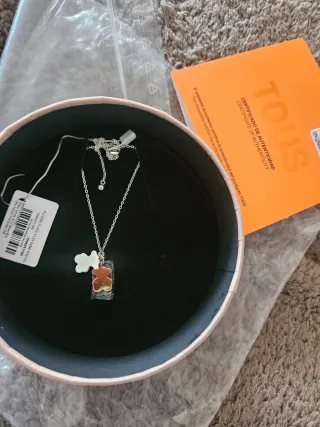 Pulsera Tous Oso Doble Baño Oro Plata