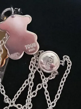 Pulsera Tous Oso Doble Baño Oro Plata