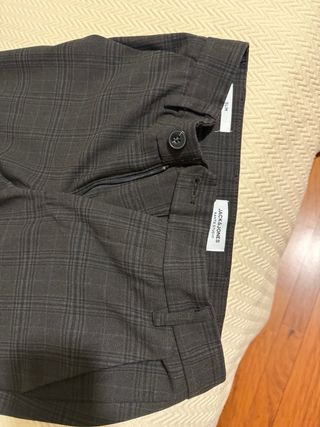 Pantaloni Jack&Jones a quadri grigi taglia M