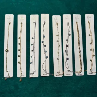 Pulseras SELENA Acero Inoxidable Doradas y Platead