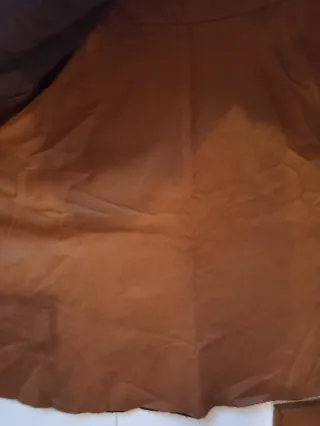 Falda polipiel marrón estilo Vintage años 50-60