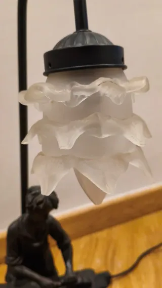 Lámpara Hierro Forjado Figura Hombre