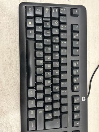 Teclado USB HP Negro.
