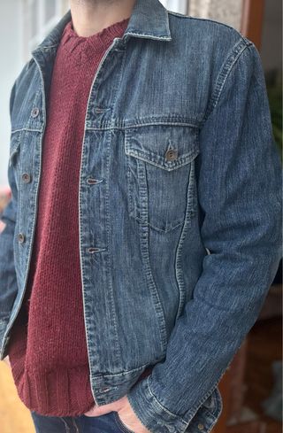 Cazadora Vaquera Hombre Azul