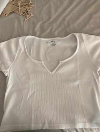 Camiseta Brandy Melville Blanca Talla Única