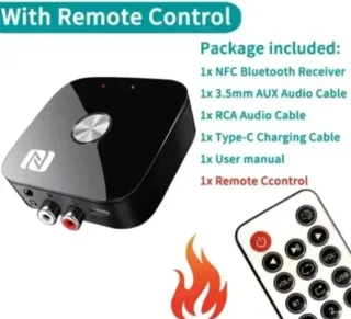 Receptor Audio Bluetooth 5.3 NFC VAORLO + Mando