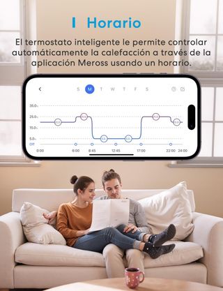 Meross Termostato Calefaccion WiFi para Calderas,