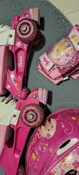 Patines Barbie rosas