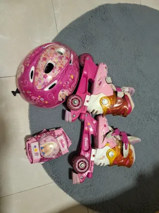 Patines Barbie rosas