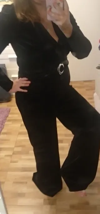 Mono largo negro fiesta terciopelo