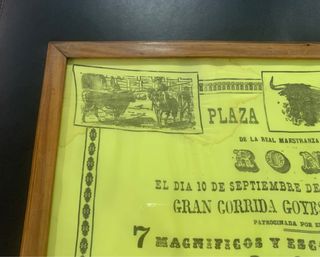 Cartel Toros Ronda 1964