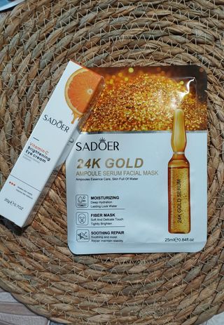 Pack Vitamina C Sadoer: Crema Ojos y Mascarilla