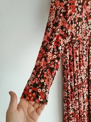 Vestido largo Pieces estampado floral