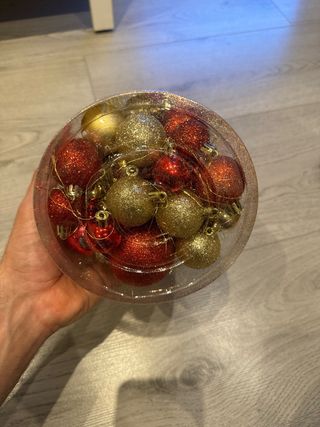 Bolas de Navidad Rojas y Doradas