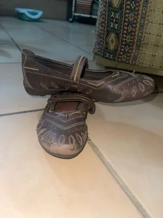 Sandali donna in pelle marrone