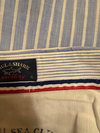 Camisa Paul & Shark Rayas Azul/Blanco