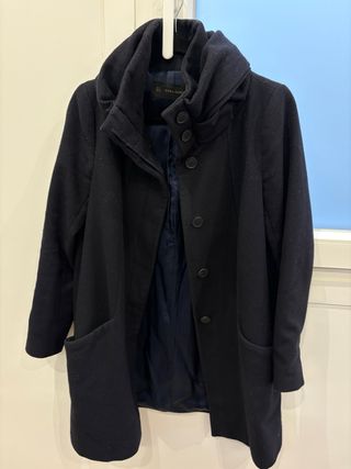 Abrigo lana Zara azul