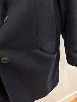 Abrigo lana Zara azul