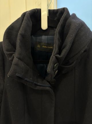 Abrigo lana Zara azul