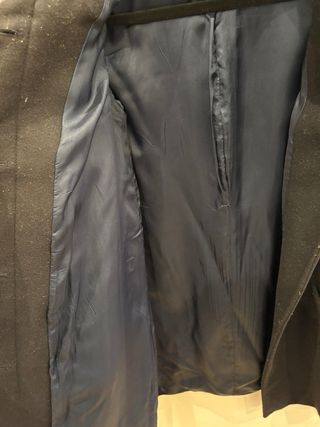 Abrigo lana Zara azul