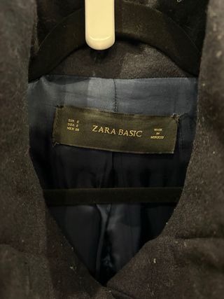 Abrigo lana Zara azul