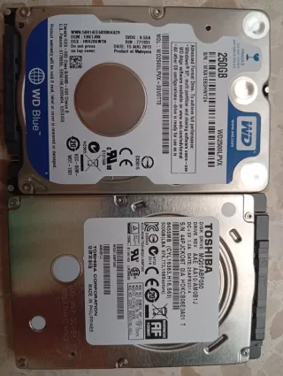 Discos Duros HDD 250GB y 500GB 2.5 SATA portátil