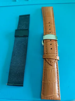 Correas de reloj de cuero y malla