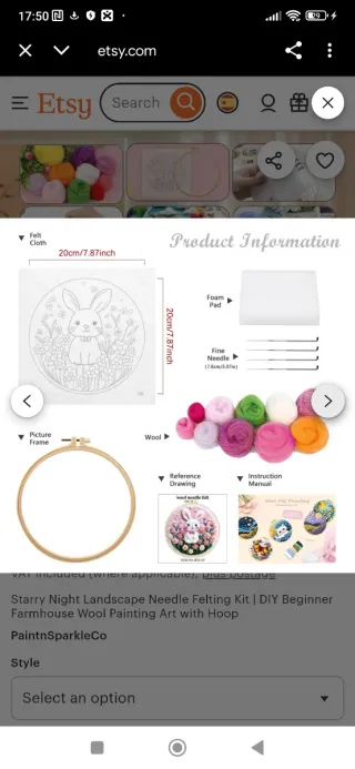 Kit pintura fieltro principiantes regalo original