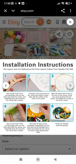 Kit pintura fieltro principiantes regalo original